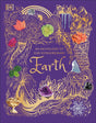 Cover of An Anthology of Our Extraordinary Earth with illustrations of rocks, crystals, plants, and natural elements on purple background.