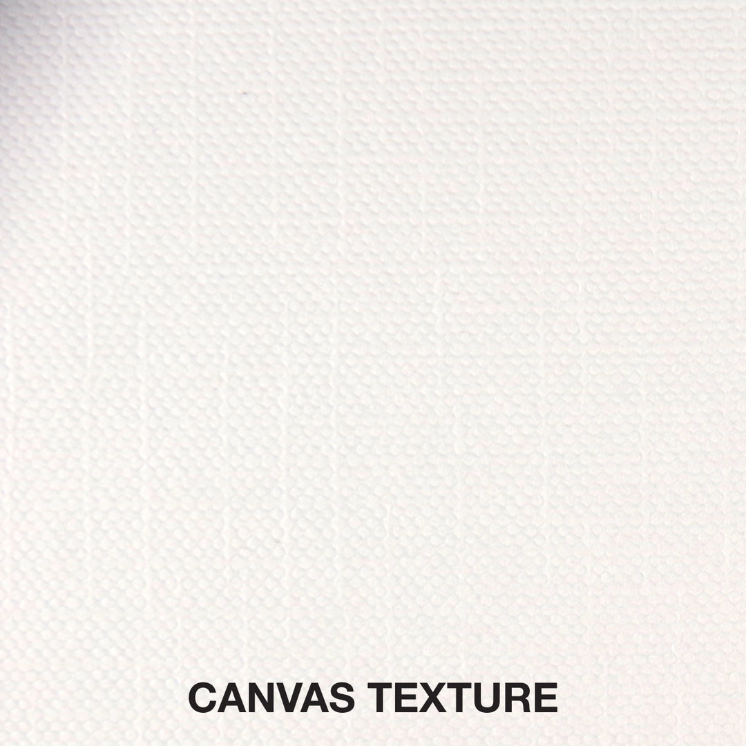 Close-up of white canvas-textured paper showing fine weave pattern ideal for painting and artistic use