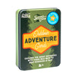 Outdoor Adventure Cards tin box with 50 activity cards and stickers for kids ages 6 and up exploring outdoors.