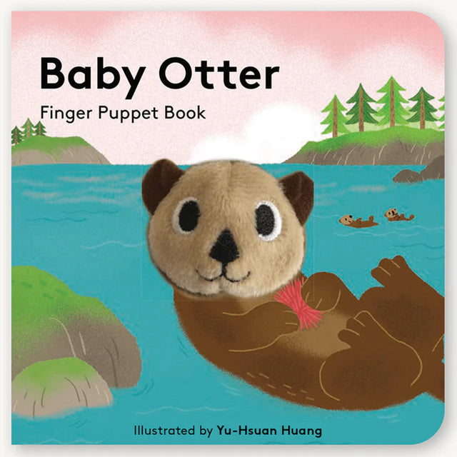 Baby Otter with Finger Puppet board book featuring a plush otter puppet for interactive play and early learning.