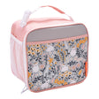Super Zippee Lunch Tote | Lily the Lamb with floral and lamb design, insulated, multiple pockets, and easy-carry handle for kids.