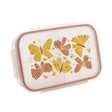 Good Lunch Bento Box | Boho Butterfly with three compartments and airtight locking lid, featuring turmeric and rust butterfly design.
