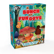 A Bunch of Fun Guys family card game box featuring colorful illustrated mushrooms in a magical forest setting.