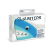Bath Biters Shark bath sponge shaped like a friendly shark, large, absorbent, gentle for kids aged 3 and up.