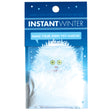 Instant Winter Snow packet with faux snow powder for making 2 cups of cool snow-like substance at home.