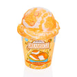 Dreamsicle Ice Cream Slime in orange cream scented slime shaped like a scoop of ice cream in a cup.