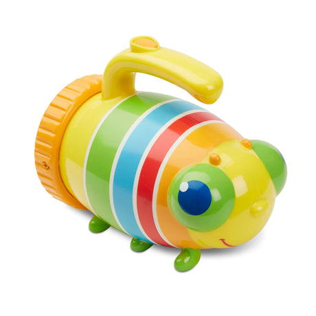Flashlight Giddy Buggy is a colorful kids flashlight with a handle and six feet for stability, perfect for young adventurers.