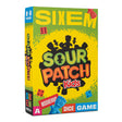 Sixem Sour Patch Kids mischievous dice game box with colorful design and sour candy character on yellow background.