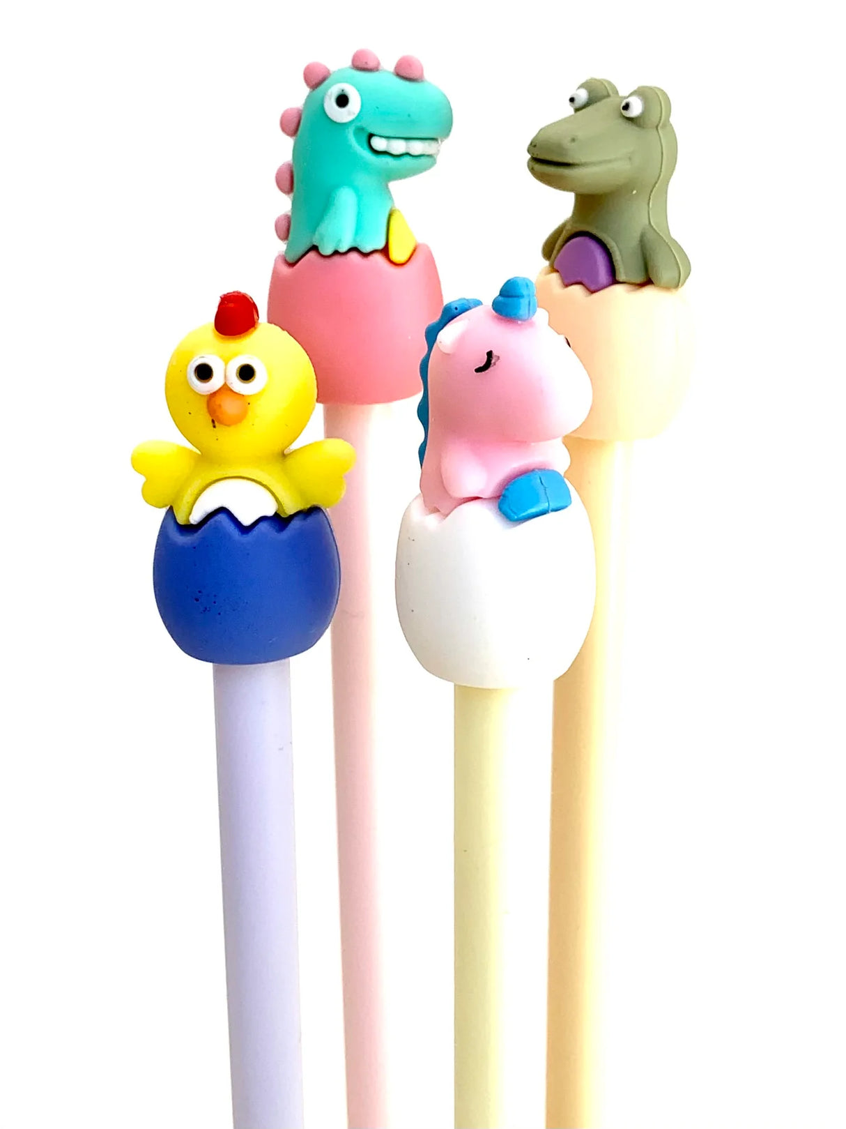 Baby Egg Pets Gel Pen set with charming animal designs perfect for writing and illustration fun.