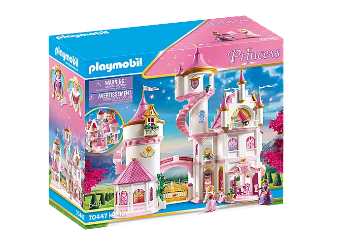 Princess | Castle toy playset with elegant staircase, tower, figures, and detailed accessories for imaginative play.
