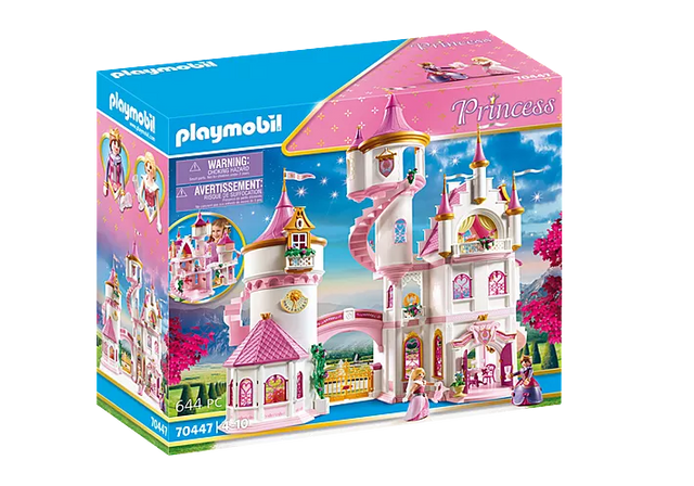 Princess | Castle toy playset with elegant staircase, tower, figures, and detailed accessories for imaginative play.