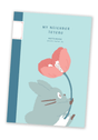Cover of B6 notebook featuring Totoro holding a flower.
