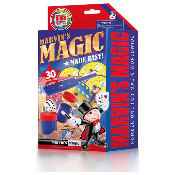 Marvin's Magic Made Easy Amazing Tricks children's magic set with fun props and 30 easy-to-learn magic tricks.