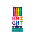 Bright Writers Ballpoint Pens set of 6 colorful retractable ballpoint pens for vibrant writing and drawing.