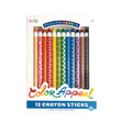 Color Appeel Crayons set of 12 peel-to-reveal crayons with bright colors and patterned barrels for smooth drawing.