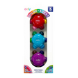 Color Burst Grip Crayons set of 3 ergonomic, non-toxic kids crayons with 18 classic colors for easy gripping.