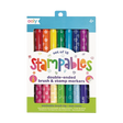 Stampables Double-Ended Stamp Markers set of 18 colorful washable brush and stamp markers for kids 4 and up.
