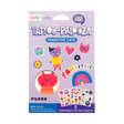 Pawsitive Cats Tattoos mini pack with three sheets of colorful and black-and-white cat temporary tattoos for kids ages 3 and up.