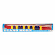 Piano Horn toy in packaging with colorful keys and a red horn for kids ages 4 and up to play music.