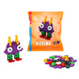 Plus Plus Critters Bag featuring colorful building pieces and instructions to create one random critter figure.