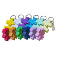 HEXEL Duo Keychain fidget toys in assorted colors, sleek and versatile stress relief keychain accessories.