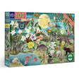 100pc Love of Nocturnal Life Puzzle featuring glow-in-the-dark night creatures with vibrant illustrations by Uta Krogmann.