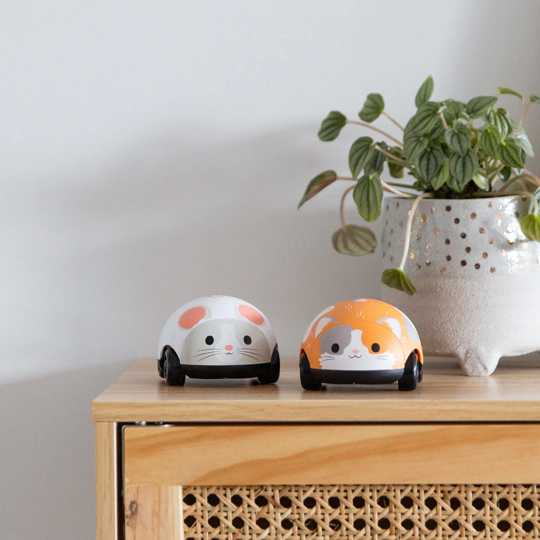 Cat & Mouse Pullbacks toys for toddlers, push and release to watch the cat and mouse zoom across the floor.