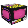 NeeDoh Super Cool Cat stress toy in pink, perfect for squeezing, stretching, and fidgeting for ages 3 and up.