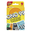 Ono 99 card game packaging showing colorful cards with numbers and symbols for a fast-paced family math game.