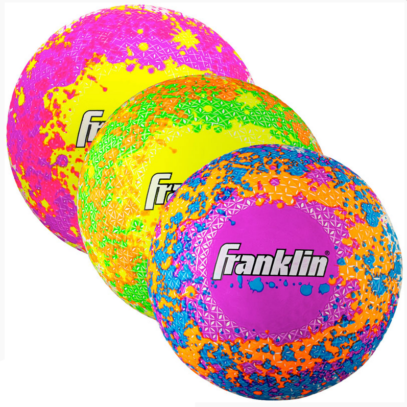 Playground Ball 8in | Splatter with vibrant multicolor splatter design, perfect for kickball and foursquare games.