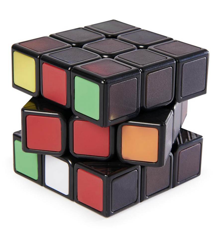 Rubiks Cube Phantom showing thermochromic tiles revealing colors on a challenging 3x3 puzzle cube.