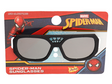 Arkaid Spiderman Sunglasses with black frame and web design, offering 100% UV protection for superhero fans.