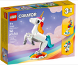 LEGO Creator Magical Unicorn building set with 3 posable magical creatures and 145 pieces for kids 7+