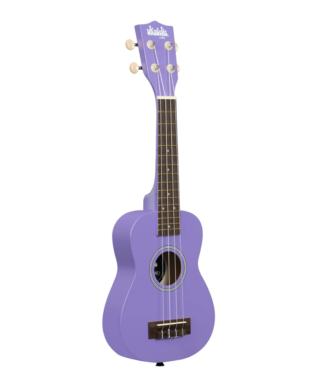 Ukadelic Ukuklele Ultraviolet solid purple soprano ukulele with rosewood fingerboard and matte finish