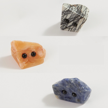 Crystal Friend polished crystals with friendly obsidian eyes in assorted styles for a charming collection addition.