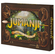 Jumanji board game box featuring jungle animals and a dense forest path for 2 to 4 players ages 8 and up.