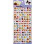 Dogs Puffy Stickers sheet featuring colorful, cute dog designs perfect for notes, planners, and creative projects.