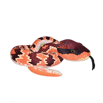 Eastern Cottonmouth Snake plush toy with soft fabric and fil inside, perfect for kids to cuddle and create a jungle bedroom.