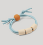 Adventure Sensory Bracelet | Dune with blue rope and beige silicone beads, designed for sensory support and style.