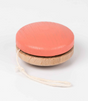 Yoyo - Coral wooden toy with eco-friendly paint, designed for improving manual dexterity and classic yoyo play.
