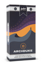 Archduke board game box featuring stylized dunes and night sky, promoting fast-paced strategy and memory gameplay.