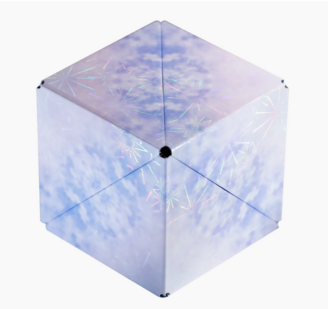 Shashibo | Holographic Polar magnetic puzzle cube with holographic star patterns and transforming geometric design.