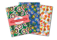 Three floral belly-banded Little Notebooks | Asta's with colorful gilded edges and English artist Asta Barrington designs.