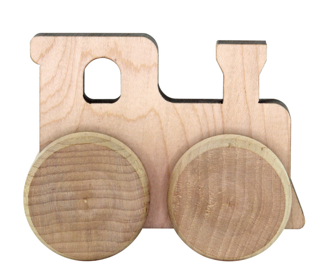 Mini Monster Vehicle | Train wooden toy with big wheels, natural materials, and laser-cut edges perfect for little hands.