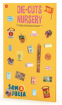 Sam & Julia | Diecuts Nursery paper craft set with miniature books, plants, and decor for kids' bedroom play and decoration.