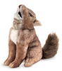 Coyote Finger Puppet plush toy showing a howling coyote with realistic fur and bushy tail for imaginative play.