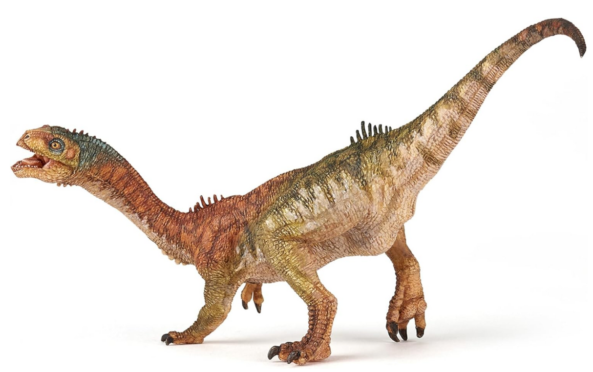 Chilesaurus dinosaur figurine with detailed textured skin and lifelike pose from the Papo Jurassic toy collection.