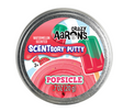 SCENTsory Popsicle Thinking Putty watermelon scented in a tin with colorful popsicle design, 0.7 oz for ages 3 and up.
