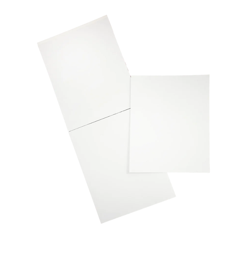 Paintology Canvas Paper Pad with textured heavy white sheets suitable for acrylic paints and mixed media, 8 by 10 inches.
