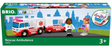BRIO World Rescue Ambulance toy set with flashing lights, siren, ambulance, and two paramedic characters for imaginative play.